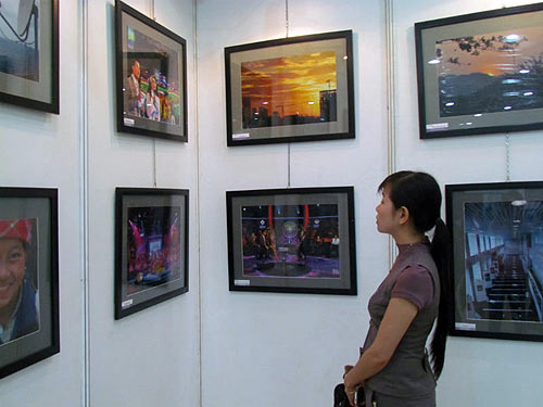 Photo exhibition of television producers